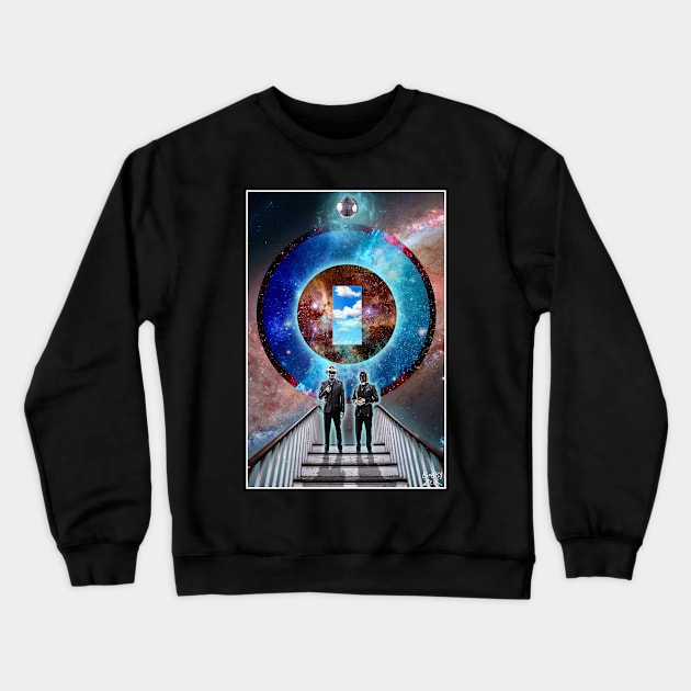 Techno-illogical Crewneck Sweatshirt by Bobby Zeik Art